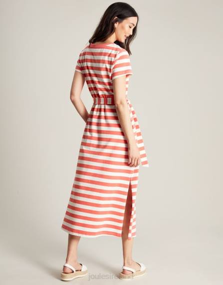 Apparel IE Joules Women Paloma Jersey long dress PINK STRIPE JVVL55