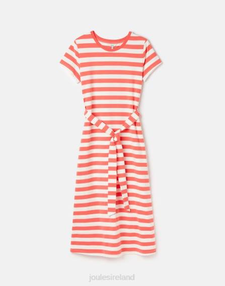 Apparel IE Joules Women Paloma Jersey long dress PINK STRIPE JVVL55