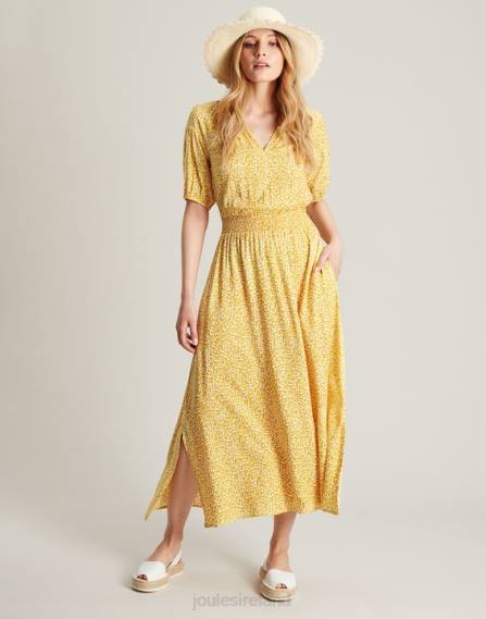 Apparel IE Joules Women Rochelle Dress YELLOW SPOT JVVL43