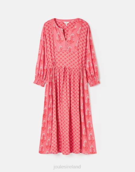 Apparel IE Joules Women Therese Quilted Bib Dress ROSE PINK JVVL41