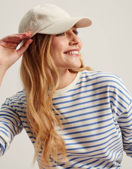 Apparel IE Joules Women Esther Drop Shoulder Long Sleeve Top BLUE STRIPE JVVL34