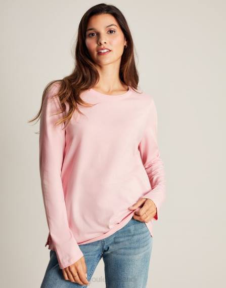 Apparel IE Joules Women Holly Crew Long Sleeve Top BALLERINA JVVL40