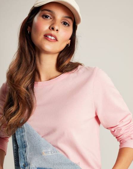 Apparel IE Joules Women Holly Crew Long Sleeve Top BALLERINA JVVL40