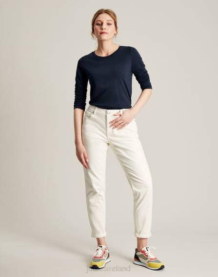 Apparel IE Joules Women Holly Crew Long Sleeve Top FRENCH NAVY JVVL36