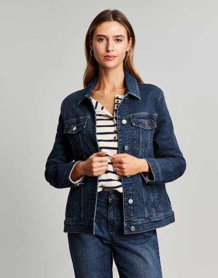 Apparel IE Joules Women Arkley Relaxed Denim Jacket INDIGO JVVL57