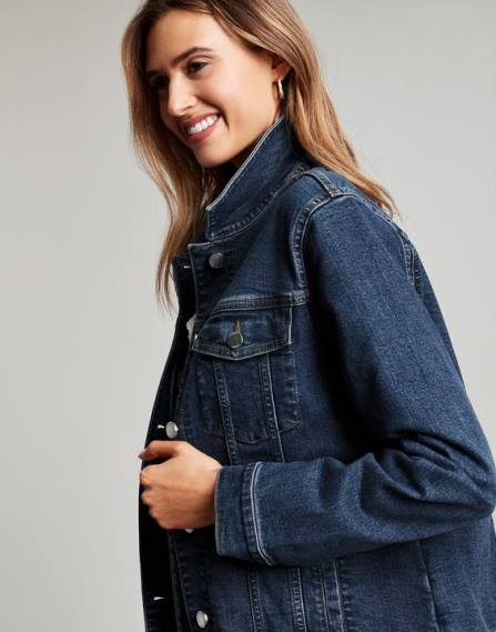 Apparel IE Joules Women Arkley Relaxed Denim Jacket INDIGO JVVL57