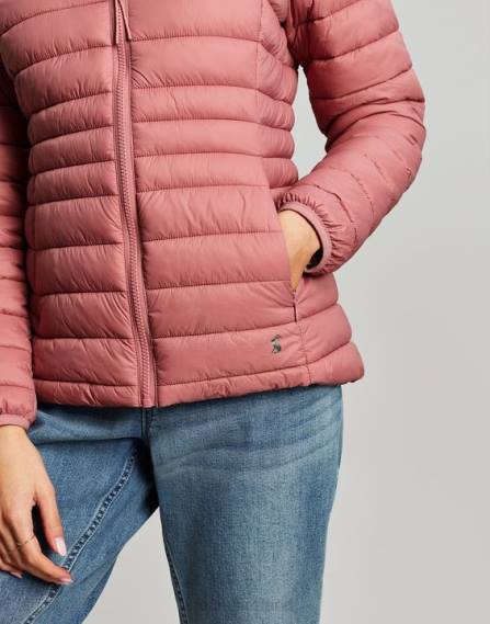 Apparel IE Joules Women Bowland Packable Padded Coat ROSE JVVL44