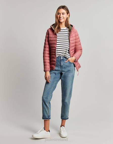 Apparel IE Joules Women Bowland Packable Padded Coat ROSE JVVL44