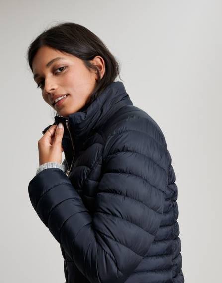 Apparel IE Joules Women Canterbury Long Coat MARINE NAVY JVVL95