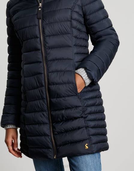 Apparel IE Joules Women Canterbury Long Coat MARINE NAVY JVVL95