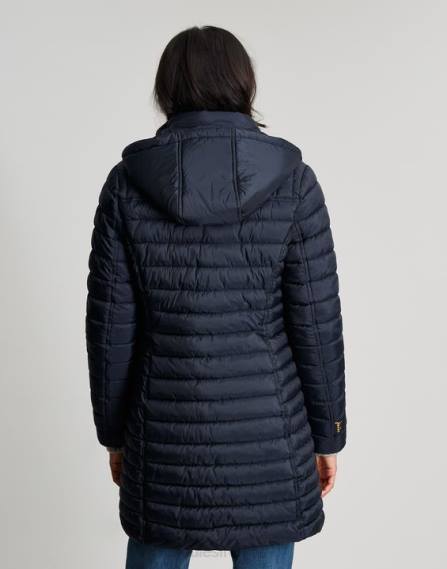 Apparel IE Joules Women Canterbury Long Coat MARINE NAVY JVVL95
