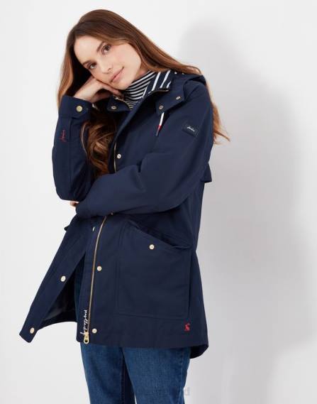 Apparel IE Joules Women Coast Waterproof Jacket FRENCH NAVY JVVL134