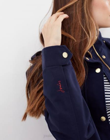 Apparel IE Joules Women Coast Waterproof Jacket FRENCH NAVY JVVL134