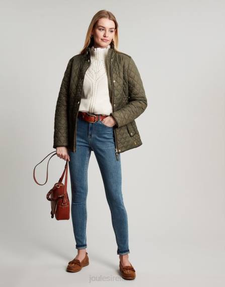 Apparel IE Joules Women Newdale Quilted Jacket GRAPE LEAF JVVL52