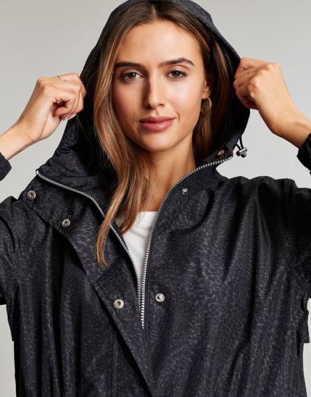 Apparel IE Joules Women Tenby Waterproof Packable Jacket WAVY LEOPARD JVVL14