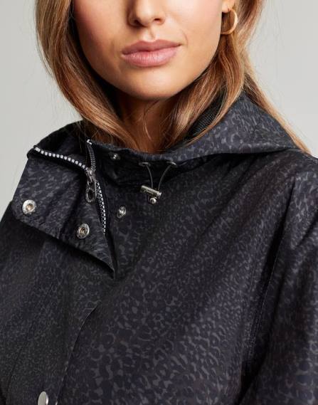Apparel IE Joules Women Tenby Waterproof Packable Jacket WAVY LEOPARD JVVL14