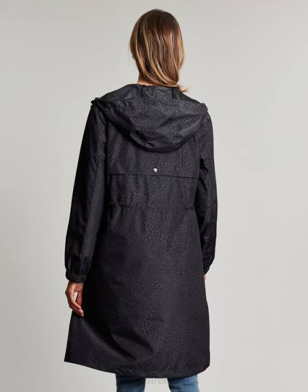 Apparel IE Joules Women Tenby Waterproof Packable Jacket WAVY LEOPARD JVVL14