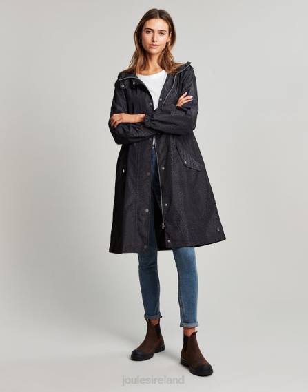 Apparel IE Joules Women Tenby Waterproof Packable Jacket WAVY LEOPARD JVVL14