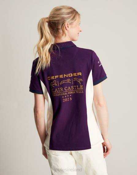 Apparel IE Joules Women Blair Polo Shirt PURPLE BERRY JVVL127