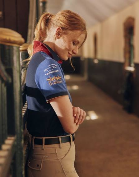 Apparel IE Joules Women Burghley Polo Shirt DARK BLUE JVVL114