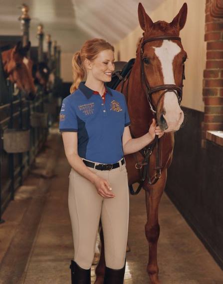 Apparel IE Joules Women Burghley Polo Shirt DARK BLUE JVVL114