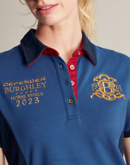 Apparel IE Joules Women Burghley Polo Shirt DARK BLUE JVVL114