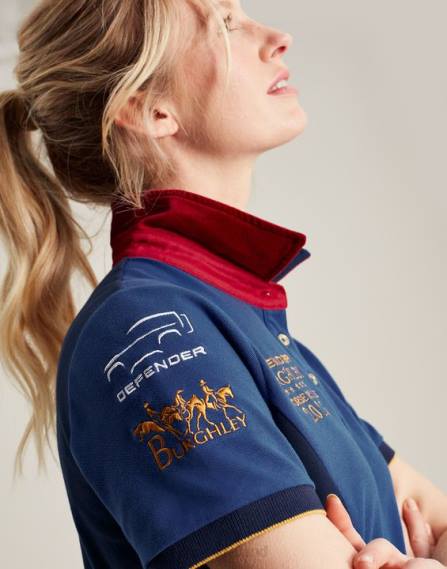 Apparel IE Joules Women Burghley Polo Shirt DARK BLUE JVVL114