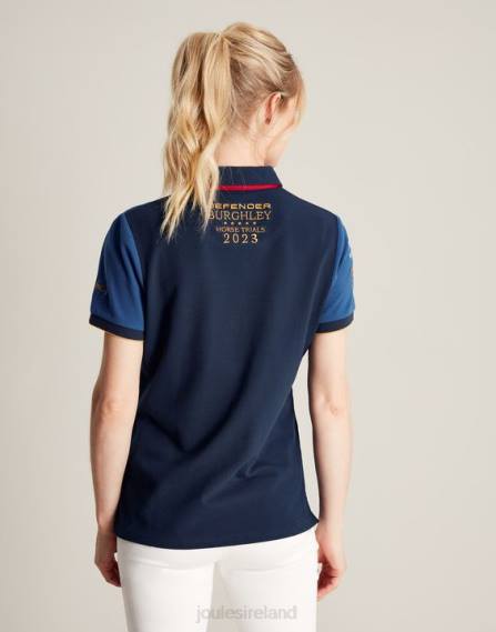 Apparel IE Joules Women Burghley Polo Shirt DARK BLUE JVVL114