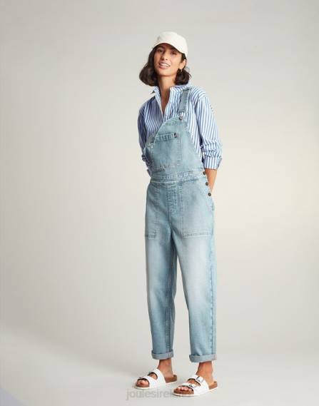 Apparel IE Joules Women Amilla Dropped Shoulder Shirt BLUE STRIPE JVVL3