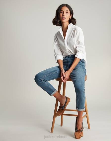 Apparel IE Joules Women Amilla Dropped Shoulder Shirt CREAM JVVL9