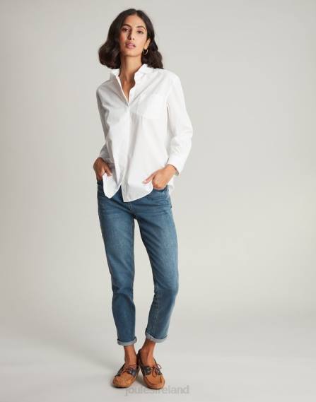 Apparel IE Joules Women Amilla Dropped Shoulder Shirt CREAM JVVL9