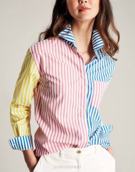Apparel IE Joules Women Amilla Dropped Shoulder Shirt HOTCH POTCH STRIPE JVVL63