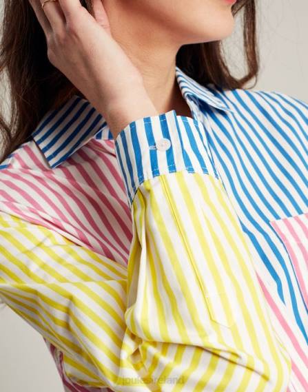 Apparel IE Joules Women Amilla Dropped Shoulder Shirt HOTCH POTCH STRIPE JVVL63