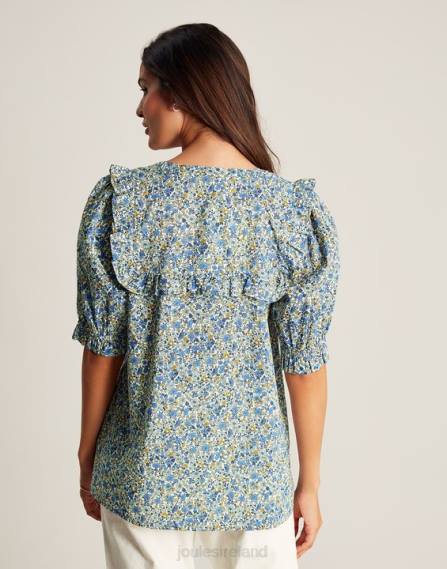 Apparel IE Joules Women Clarabelle Button Through Blouse DITSY JVVL99