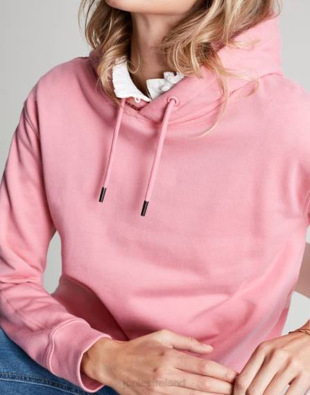 Apparel IE Joules Women Katie Relaxed Hooded Sweatshirt PINK JVVL67