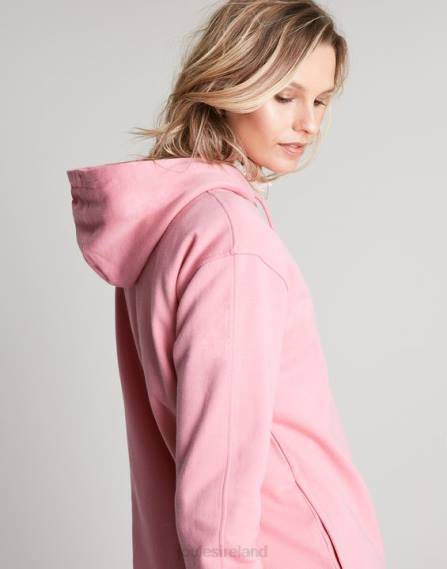 Apparel IE Joules Women Katie Relaxed Hooded Sweatshirt PINK JVVL67