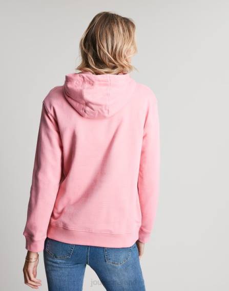 Apparel IE Joules Women Katie Relaxed Hooded Sweatshirt PINK JVVL67
