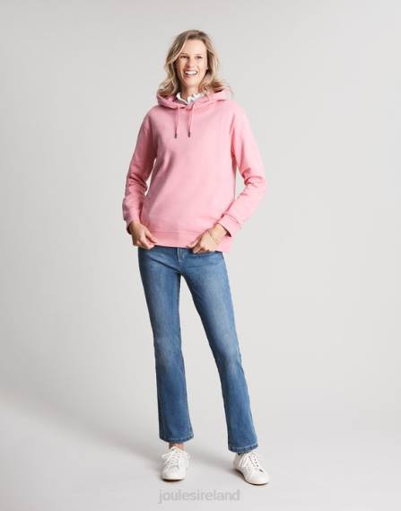 Apparel IE Joules Women Katie Relaxed Hooded Sweatshirt PINK JVVL67