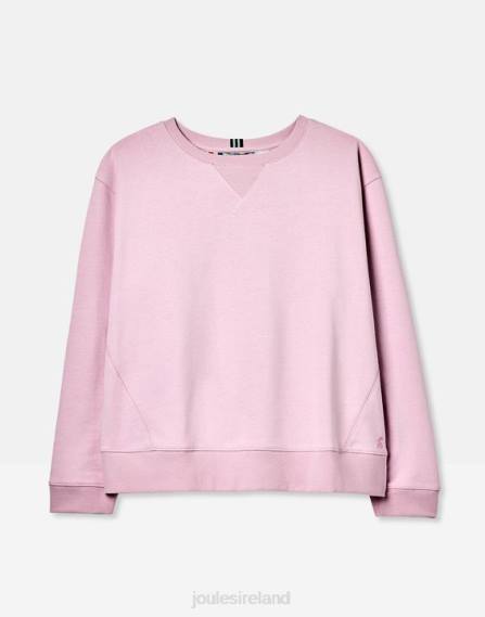 Apparel IE Joules Women Monique Crew Neck Sweatshirt DAWN PINK JVVL65