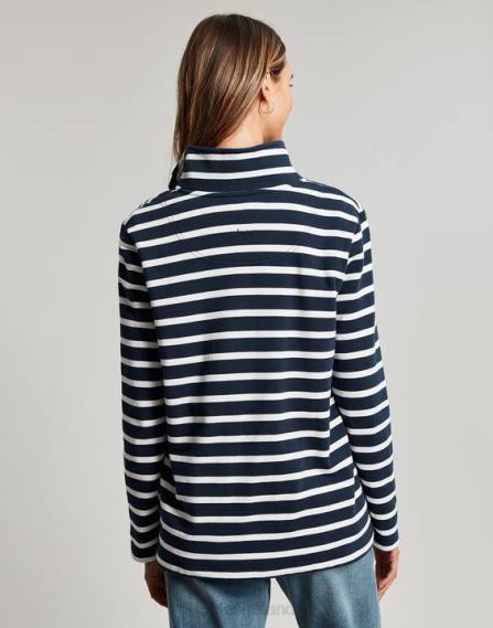 Apparel IE Joules Women Pip Stripe Sweatshirt NAVY CREME STRIPE JVVL27
