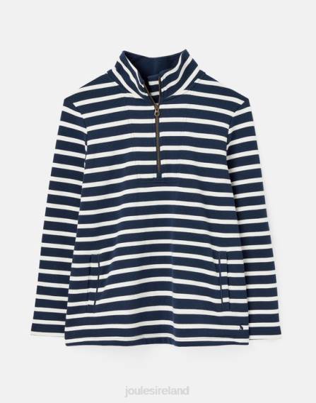 Apparel IE Joules Women Pip Stripe Sweatshirt NAVY CREME STRIPE JVVL27