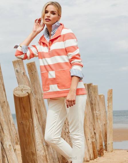 Apparel IE Joules Women Serena Sweatshirt PINK STRIPE JVVL25
