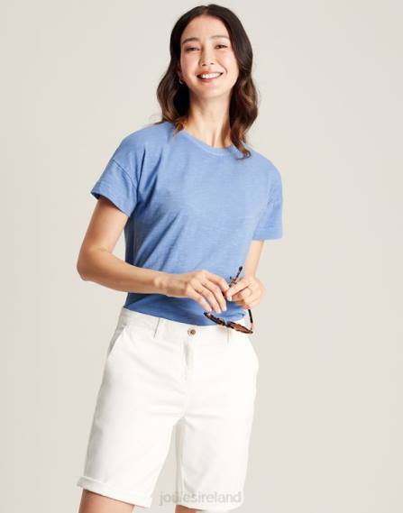 Apparel IE Joules Women Macey Short Sleeve T-Shirt BLUE JVVL81