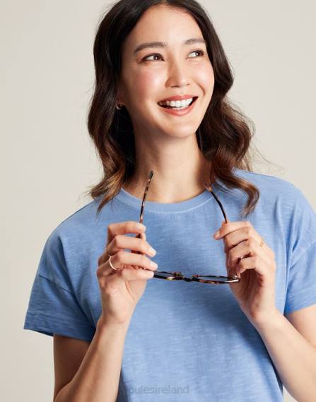 Apparel IE Joules Women Macey Short Sleeve T-Shirt BLUE JVVL81
