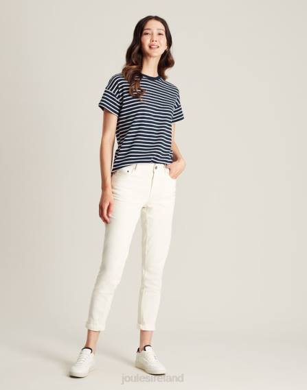 Apparel IE Joules Women Macey Striped Short Sleeve T-Shirt NAVY STRIPE JVVL54