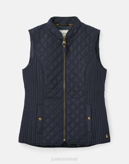 Apparel IE Joules Women Minx Diamond quilted vest MARINE NAVY JVVL35